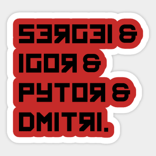 Russian Composers Sticker